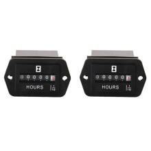 6X DC10V-80V Mechanical Hour Meter - Hourmeter for Engine Generator Boat Automobiles Motorcross Motor Truck Tractor