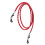 Leren brillenkoord rood 2