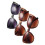 3 τεμάχια ρετρό γυαλιά ηλίου Cat-eye Polarized για γυναίκες στρογγυλά Miss 3