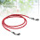 Leren brillenkoord rood 6