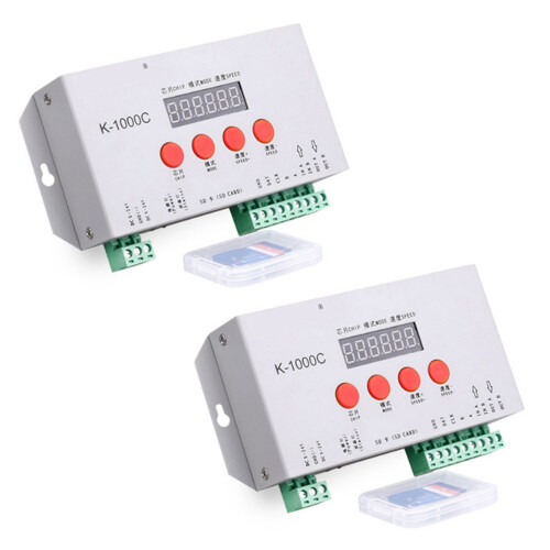 2X K-1000C Controller K1000C WS2812B WS2811 APA102 T1000S WS2813 LED 2048 Pixel Program Controller DC5-24V