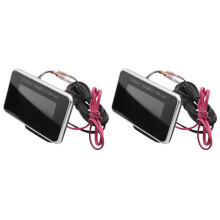 2X, 2 Nel 1 LCD per Auto Indicatore Digitale Tensione Tensione Misuratore Temperatura Acqua Allarme Buzzer M10