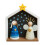 Kerststal met knopen, doe-het-zelf bouwpakket van hout 5