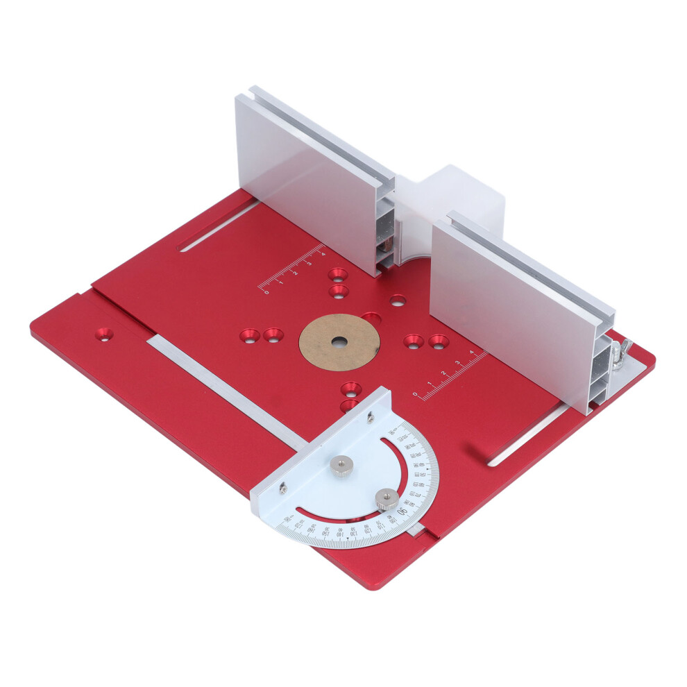 Aluminum Alloy Router Table Insert Plate For Woodworking, Red 5011385736366