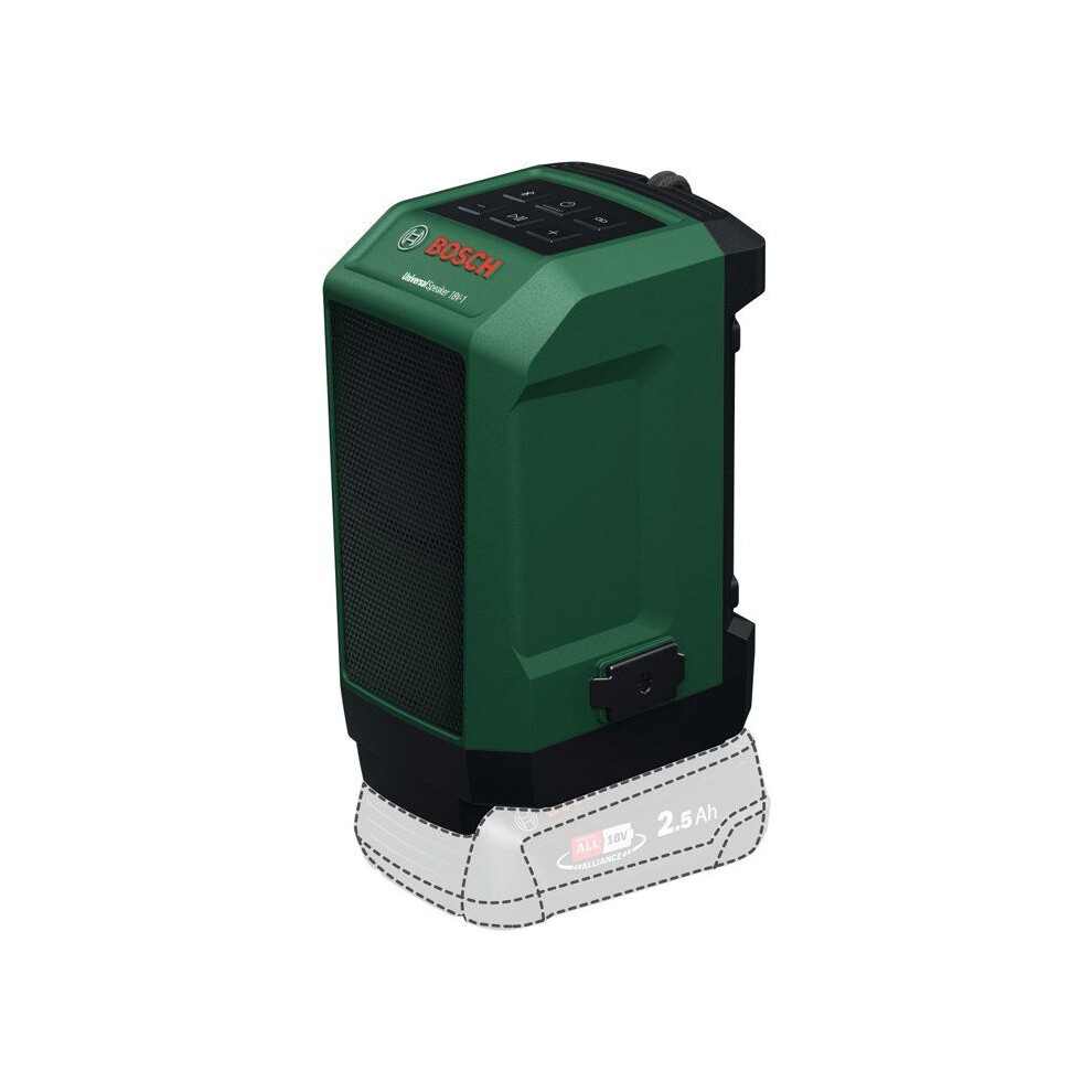 Bosch Home & Garden UniversalSpeaker 18V-1, Bluetooth Lautsprecher, Grün, Schwarz - Image 3