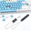Keycap Remover Tool Set, 2 PCS Stainless Steel Keycap Pullers with 2 PCS Keyboard Brushes for Mechanical Keyboard 3