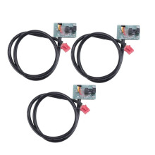 3X Laufband-Geschwindigkeitssensorkabel 3-Poliger Lichtsensor Drehzahlmesser Magnetischer Induktionsgeschwindigkeitssensor für Laufband-Ersatzteile
