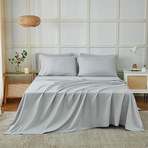 Queen Sheets Set 6-Piece Microfiber Deep Pocket 1