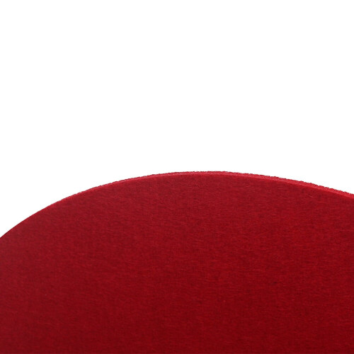Red Acrylic Turntable Mat with 30mm Thickness - Anti-static Wool Mat for Enhanced Audio Performance 1