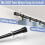 10 Pack No Drill Ceiling Mount Rod Brackets, Heavy Duty Self Adhesive Holders, Adjustable Hooks Hanging 7