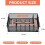 7-Compartment Metal Utensil Caddy with Handles 3