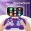 Rhythm Master Kids Training Game Machine - Level Challenge, Stress Relief, Flip Handheld Dance Mat. Violet 5