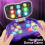 Rhythm Master Kids Training Game Machine - Level Challenge, Stress Relief, Flip Handheld Dance Mat. Violet 5