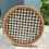 Serviertablett aus Rattan mit Perlmuttintarsien, 30 cm 2