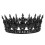 Baroque Round Crown Hair Accessory in Black 5