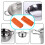 Conjunto de 2 protetores de silicone para alças de panelas, resistentes ao calor, para cozinhar panelas quentes, 8 cm (3,15 polegadas) 7