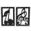 2pcs Iron Bookends Musical Note Shaped Bookshelf Book Ends Desktop Ornaments 4