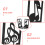 2pcs Iron Bookends Musical Note Shaped Bookshelf Book Ends Desktop Ornaments 5