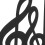 2pcs Iron Bookends Musical Note Shaped Bookshelf Book Ends Desktop Ornaments 7