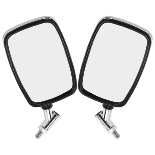 Motorcycle Handlebar Rearview Mirrors Pair 2