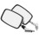 Motorcycle Handlebar Rearview Mirrors Pair 4