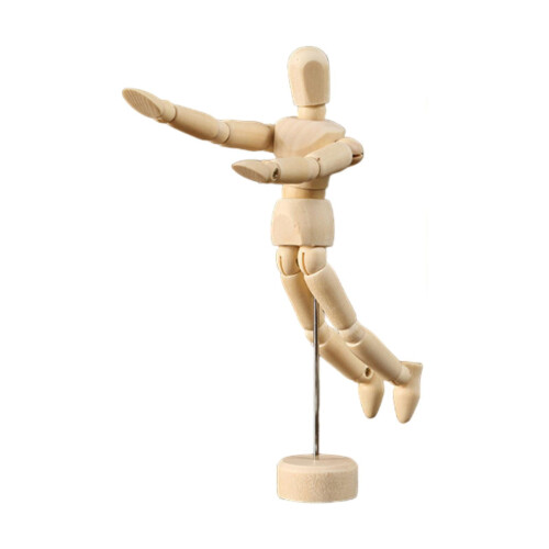 Trækunstnermannequin med fleksible led 2