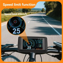 Controller per Bici Elettrica A 3 Modalità 45A 36V48V52V Controller XT150 con Display UKC1+ per Accessori Motore Brushless da 2000 W