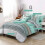 Boho comforter set sage green 8-piece microfiber 2