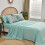 Boho comforter set sage green 8-piece microfiber 7