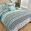 Boho comforter set sage green 8-piece microfiber 4