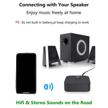 5.0 RCA Audio Receiver 3.5mm AUX Jack Stereo Music Wireless Adapter Mic NFC Speakers Amplifier Auto /OFF