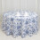 White & Blue French Toile Polyester Round Tablecloth – 3