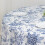 White & Blue French Toile Polyester Round Tablecloth – 5