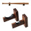 2PCS Baseball Bat Display Case,Baseball Bat Hanger Holder, Wall Mount Baseball Bat Horizontal Rack,Baseball Bat Bracket 2