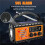 Rádio AM/FM/SW/WB de 20000mAh com Manivela, Carregamento Solar USB, Lanterna e Som SOS A 2