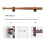 2PCS Baseball Bat Display Case,Baseball Bat Hanger Holder, Wall Mount Baseball Bat Horizontal Rack,Baseball Bat Bracket 5