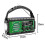 Rádio AM/FM/SW/WB de 20000mAh com Manivela, Carregamento Solar USB, Lanterna e Som SOS A 7