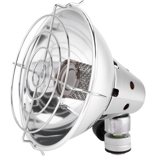 Gas Heater Outdoor Portable Heater with Protective Net Adjustable Fire Control Valve, and Foldable Base