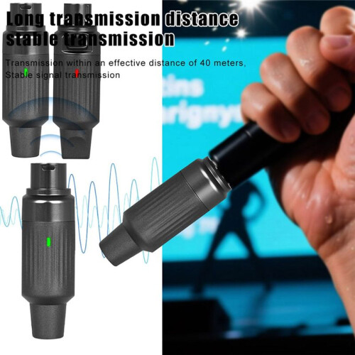 IRIN ARC2 Wireless Microphone System XLR Microphone Transmitter Receiver for Dynamic/Harmonic Mics/PA/Mixer/DSLR Camera 1