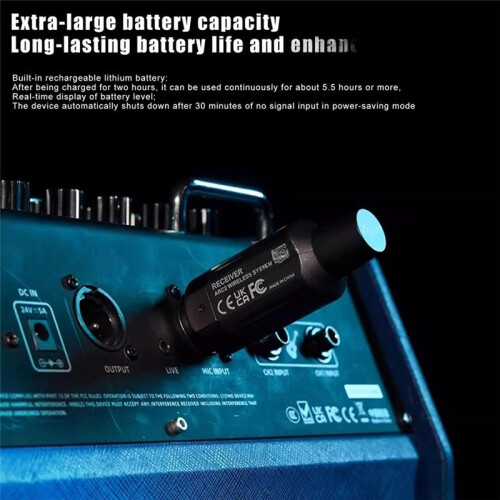 IRIN ARC2 Wireless Microphone System XLR Microphone Transmitter Receiver for Dynamic/Harmonic Mics/PA/Mixer/DSLR Camera 2