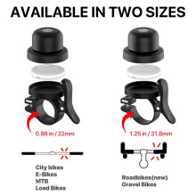 Bike Bell for AirTag, Tracker Included, Bicycle Bell Hidden Mount for AirTag, Waterproof Holder for GPS