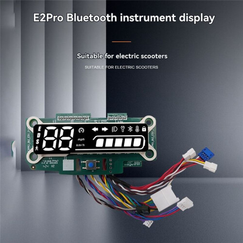Display Dashboard Assembly Upgraded Circuit Board for  E2 Pro Electric Scooter Spare Parts