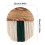 Boho-Wandteppich mit Fransen und halbrundem Holz 3