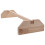 Poleiro de madeira para galinhas, 40 x 15 x 6,5 cm (15,75 x 5,91 x 2,56 polegadas) 5