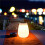Solar Powered Outdoor Camping LED Tabletop Lantern Battery Cordless PE Table Lamp with Silicone Handle Light 3