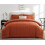 Terracotta Comforter Set Queen 7-Piece Burnt Orange 7