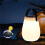 Solar Powered Outdoor Camping LED Tabletop Lantern Battery Cordless PE Table Lamp with Silicone Handle Light 5