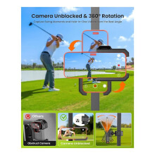 Cart Phone Holder Mount - 3s Phone Clip Install, 1s Lock & Release,for Phone Caddy for