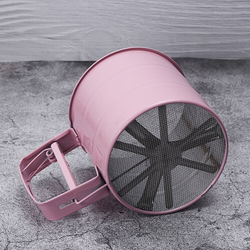 Stainless steel handheld small flour sifter random colors 2