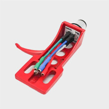 Universal Turntable Headshell with Wires 4 Pin Cartridge Stylus Holder for Vinyl Record Players Phono Accessories